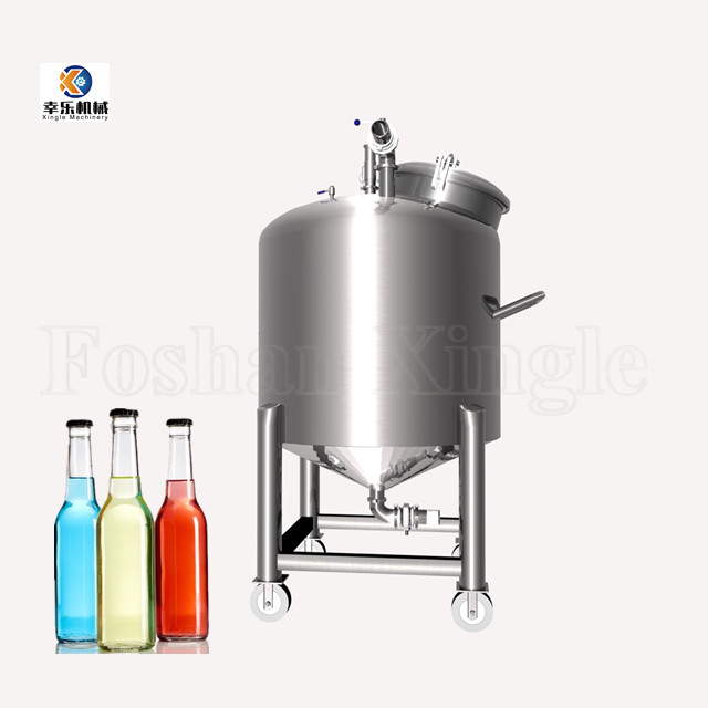 Tangki Pencampur Penyimpanan Vertikal Susu Seluler 100L Stainless Steel