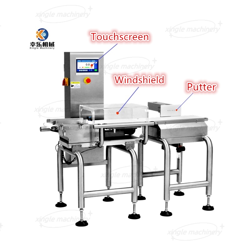Mesin Sortasi Berat Otomatis Skala Checkweigher Belt Konveyor 