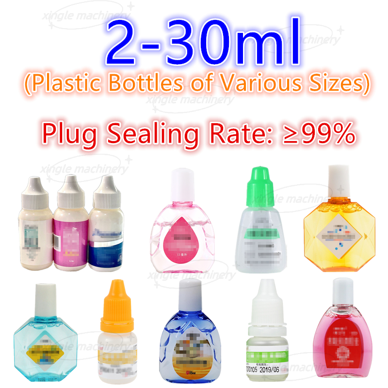 Mesin Pengisian Dan Pembatasan Tetes Mata Otomatis Botol Vial 2-30ml