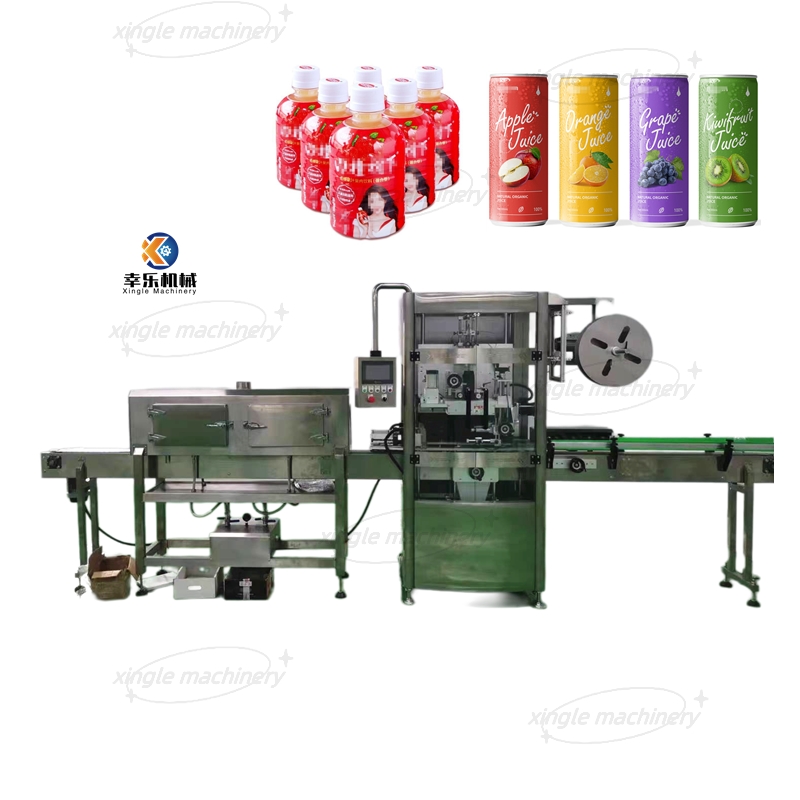 Makanan Minuman Mesin Pelabelan Lengan Menyusut Sepenuhnya Otomatis untuk Botol