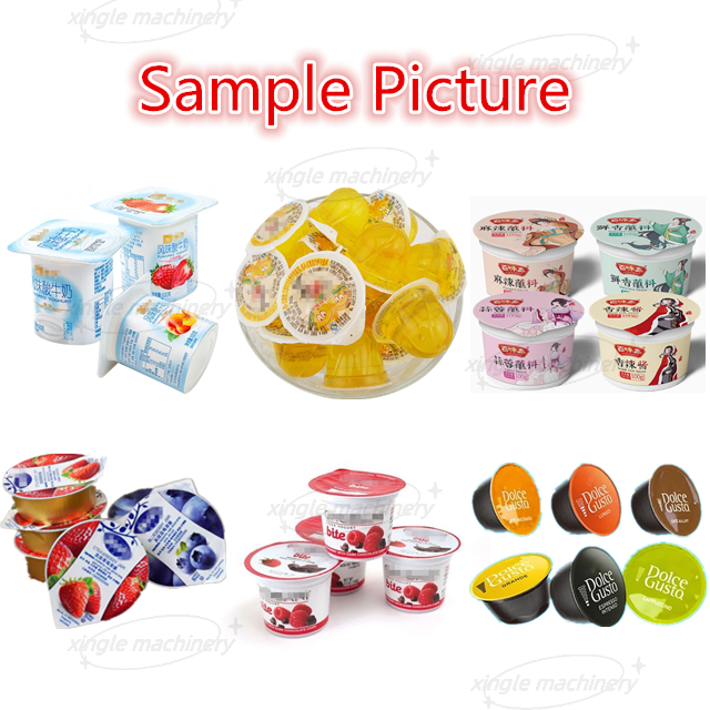 Mesin Pengisian Dan Penyegel Cangkir Yogurt Saus Jelly Otomatis