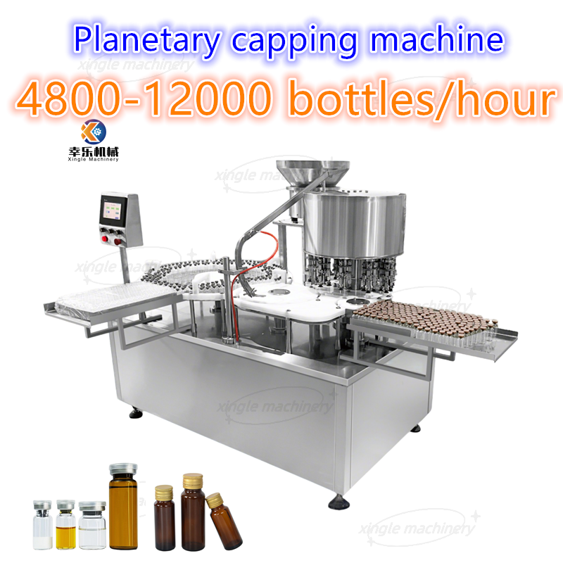 Mesin Capping Otomatis Planetary Penutup Botol Botol Kaca Plastik