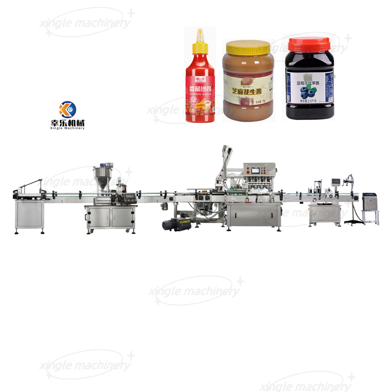 Lini Produksi Kemasan Pengisian Pasta Selai Botol Otomatis