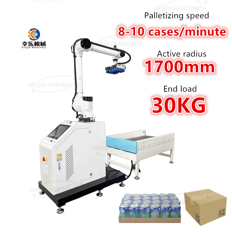 Tas Kotak Karton Palletizer Robot Kolaboratif Portabel Otomatis