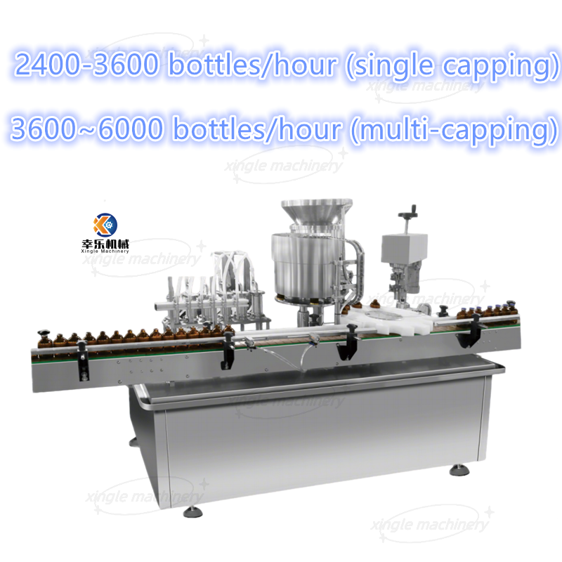 Mesin Capping Steker Atas Pengisian Botol 10-100ml Cairan Linear