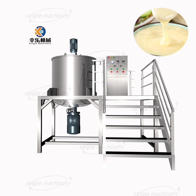 Tangki Pencampur Melingkar Krim Parfum Kelas Sanitasi 3000L