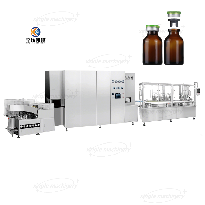 Mesin Pengisian Botol Lini Produksi Kecepatan Tinggi Dosis Tinggi Cairan Oral 