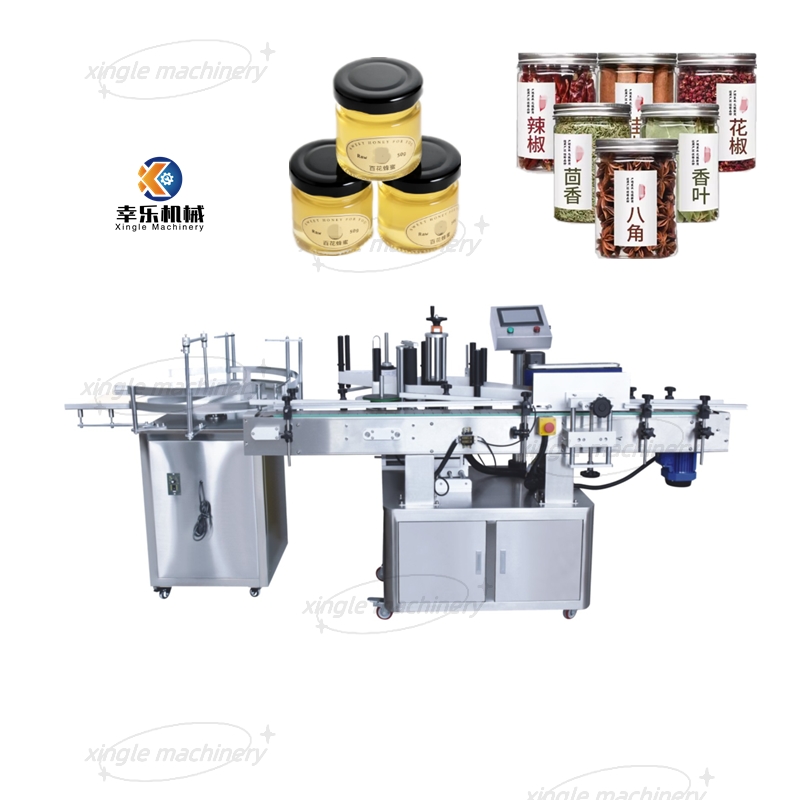 Mesin Pelabelan Botol Bulat Vertikal Otomatis untuk Botol Kaca