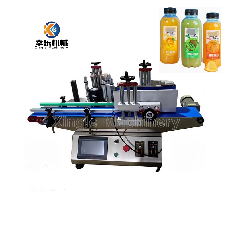 Mesin Pelabelan Botol Bulat Desktop Kecil Dengan Layar Sentuh
