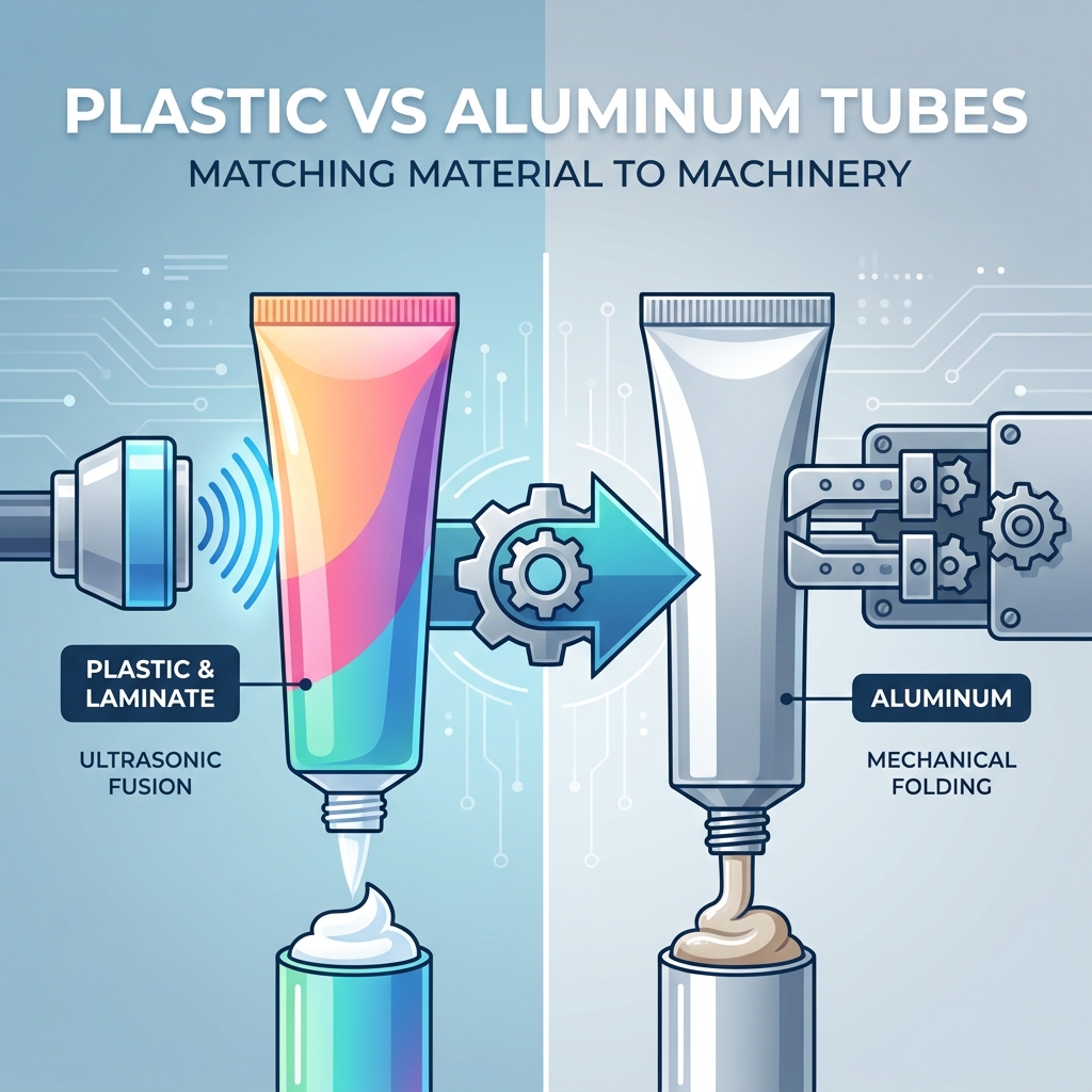 Tabung Plastik vs Aluminium: Mencocokkan Bahan Tabung dengan Peralatan Pengisian dan Penyegelan